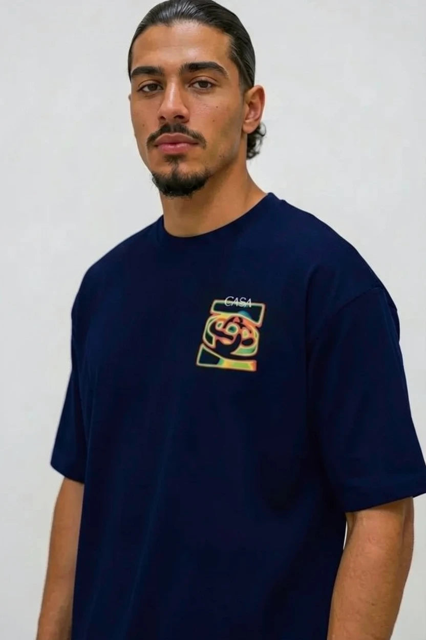 T-Shirt "CASA Thermal Wave" orange