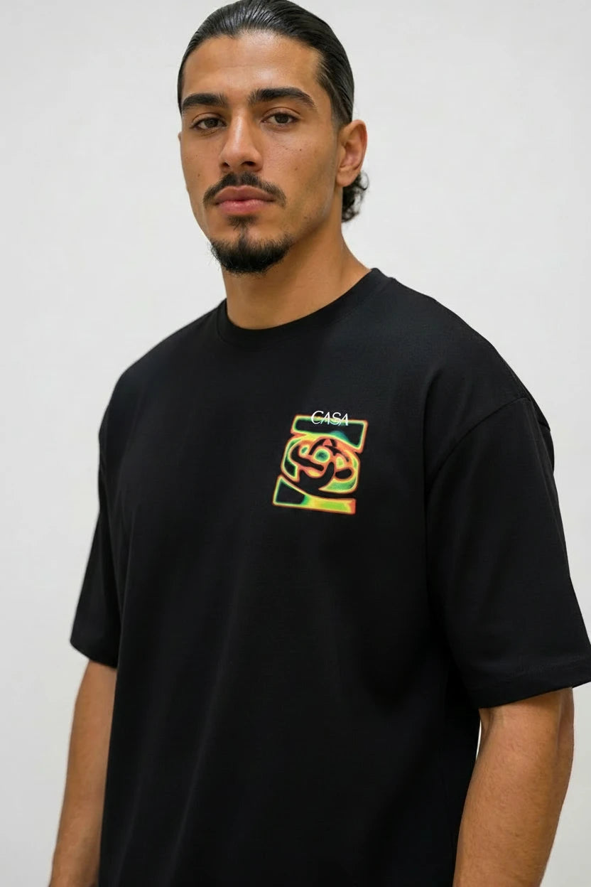 T-Shirt "CASA Thermal Wave" orange