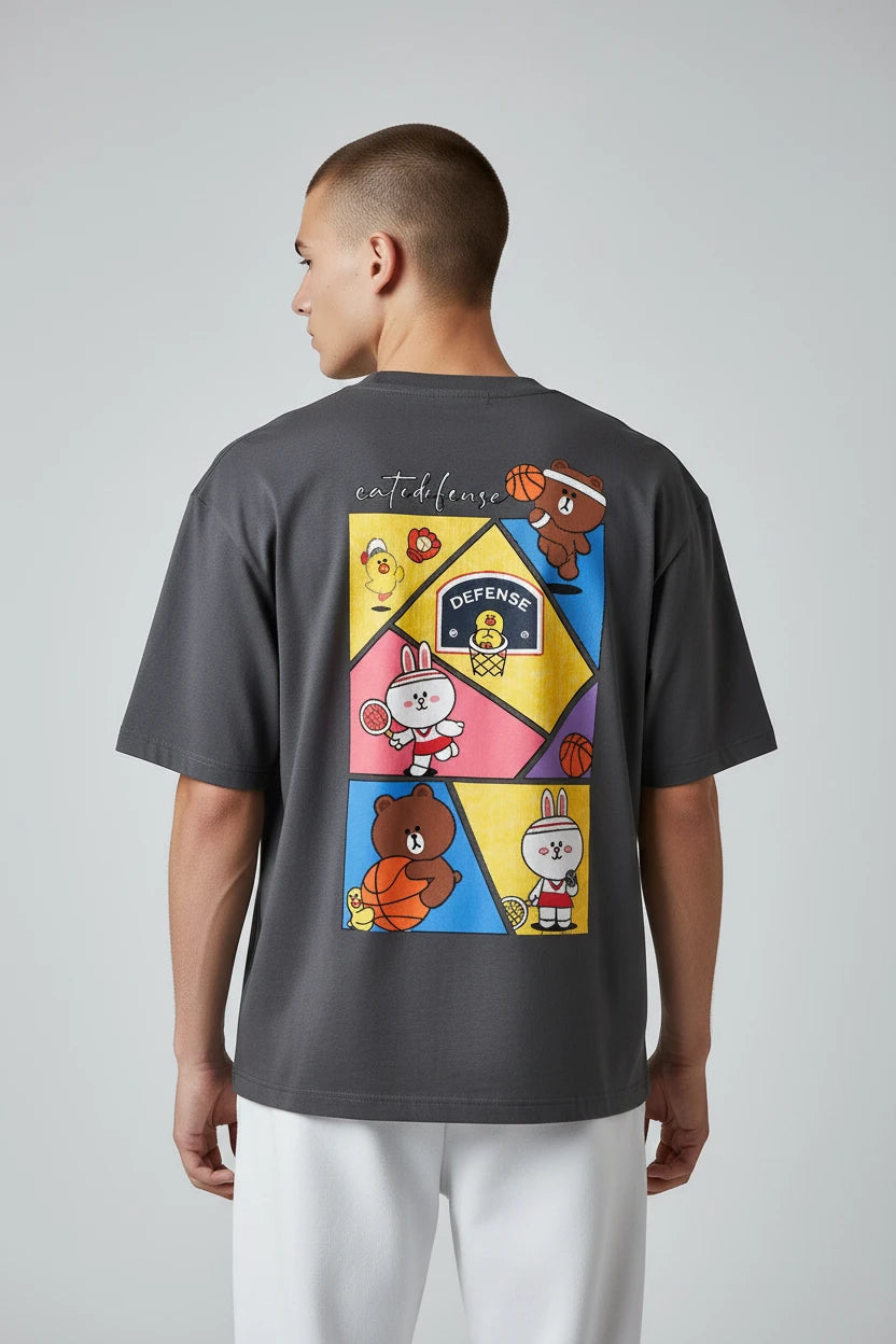 T-shirt homme Sport Cartoon imprimé basket