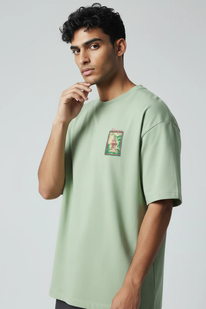 T-shirt homme Algeria 213 timbre vintage