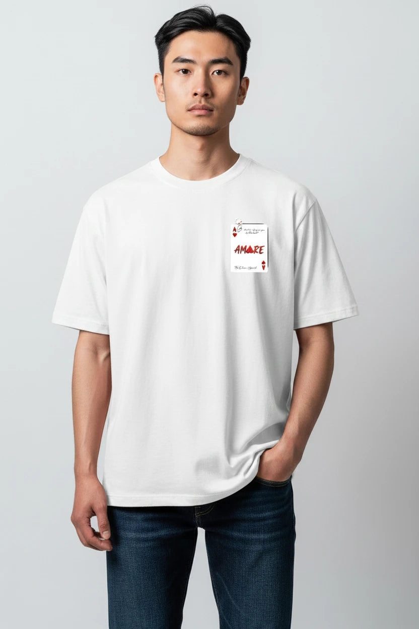 T-shirt homme Amore imprimé carte cœur