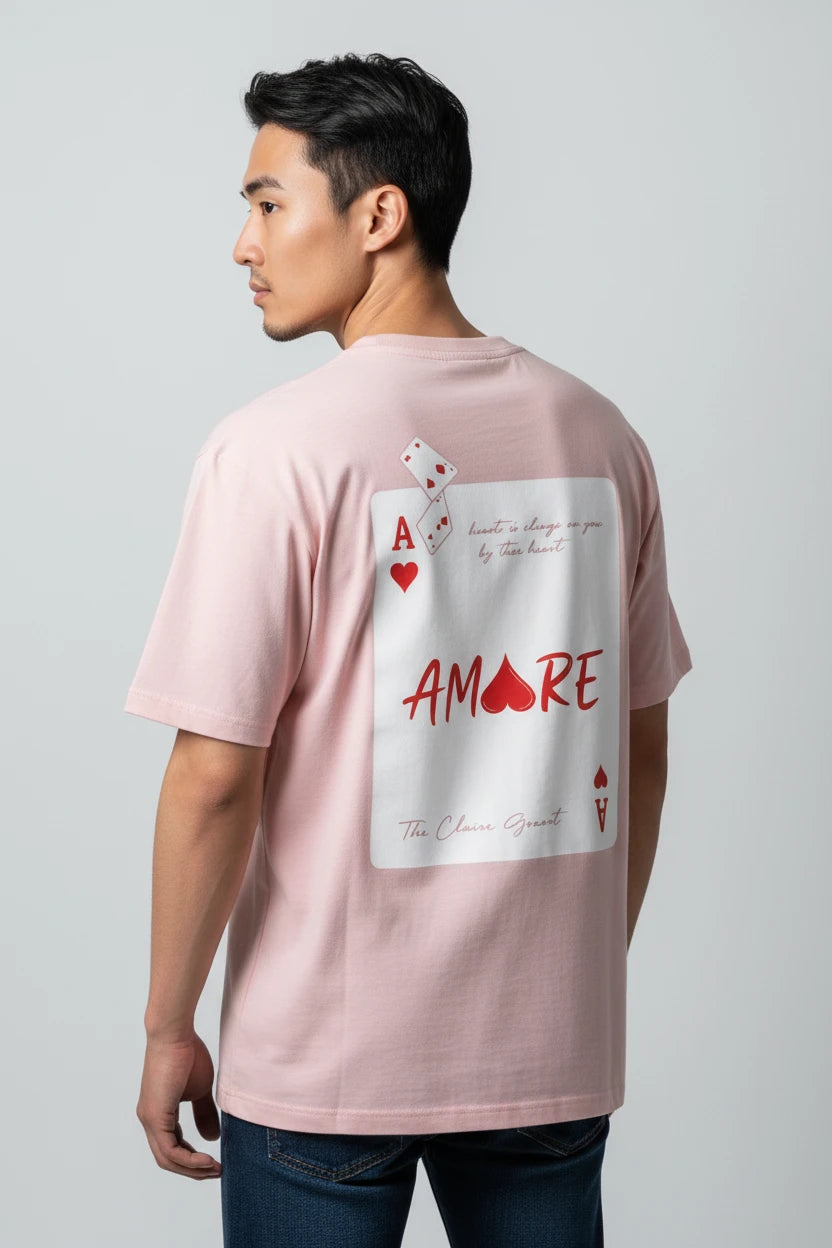 T-shirt homme Amore imprimé carte cœur