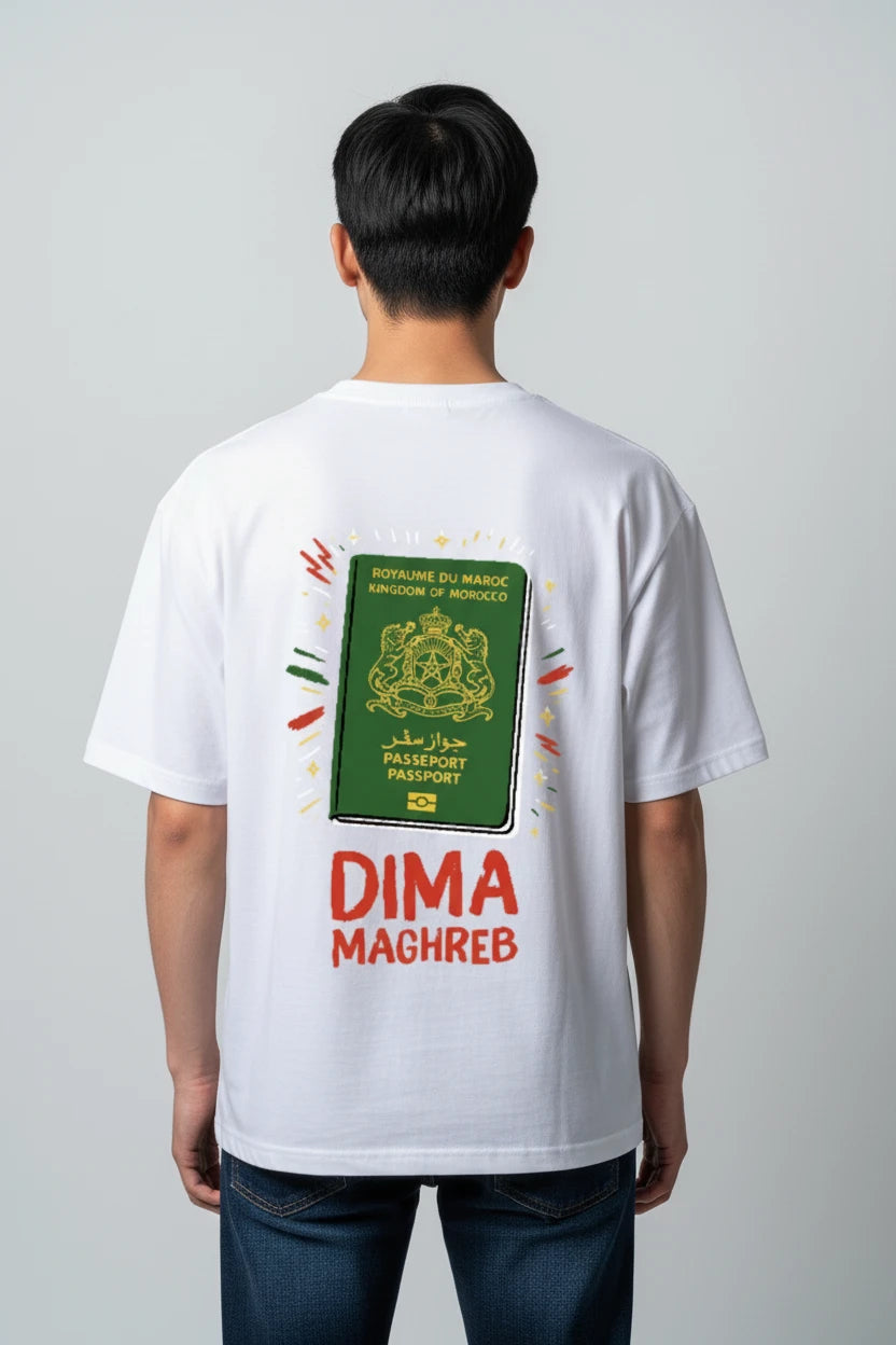 T-shirt homme Dima Maghreb passeport Maroc
