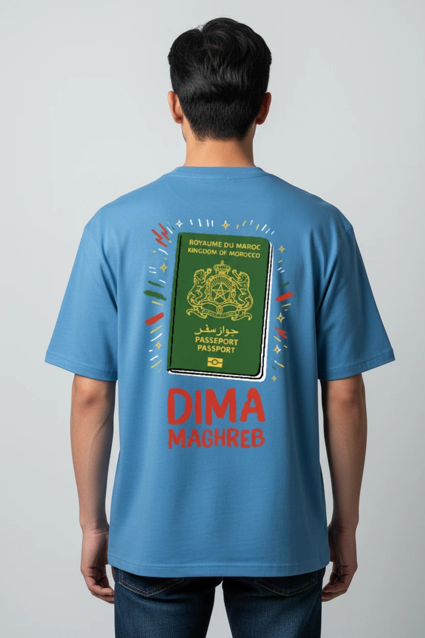 T-shirt homme Dima Maghreb passeport Maroc