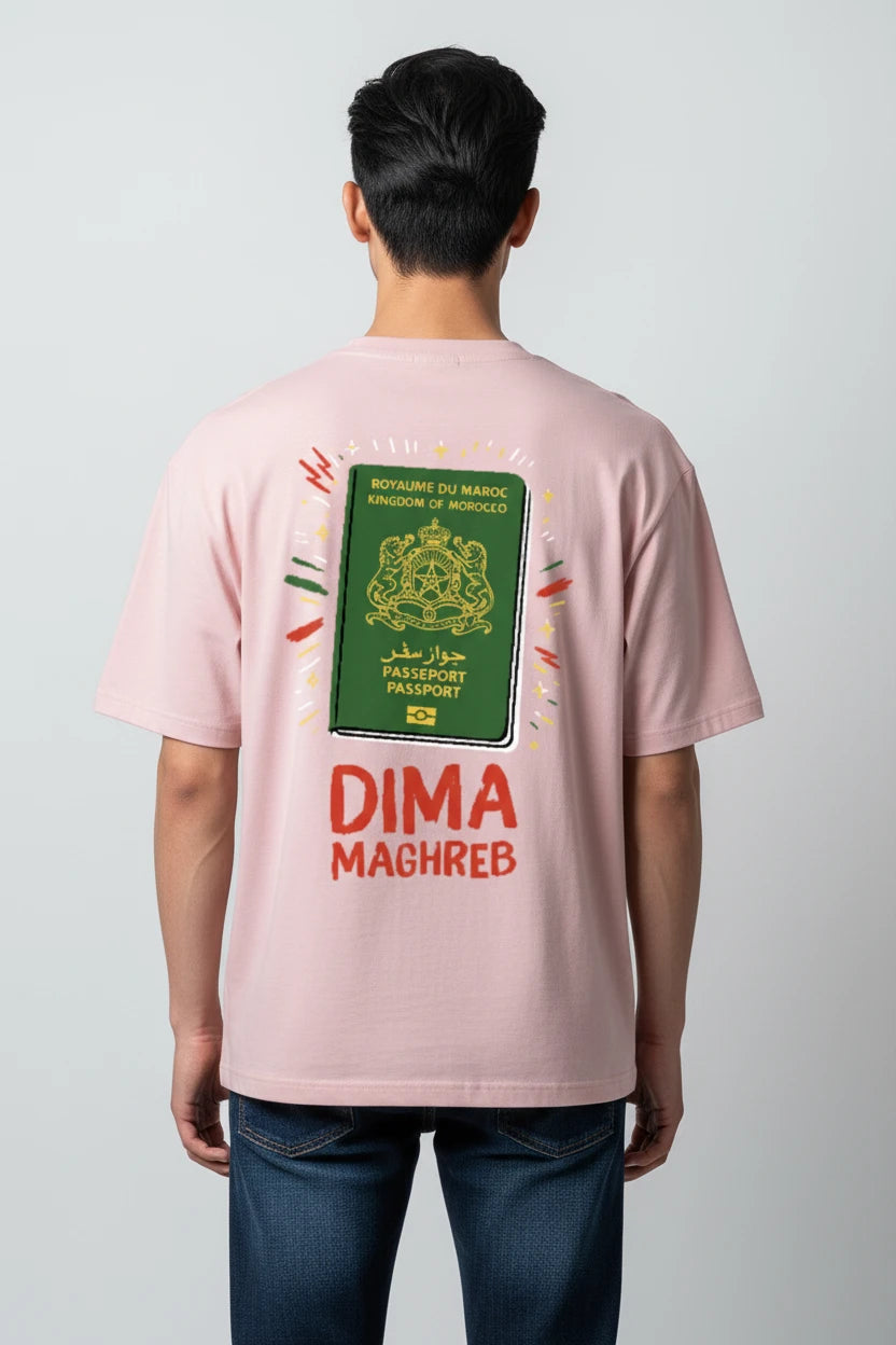 T-shirt homme Dima Maghreb passeport Maroc