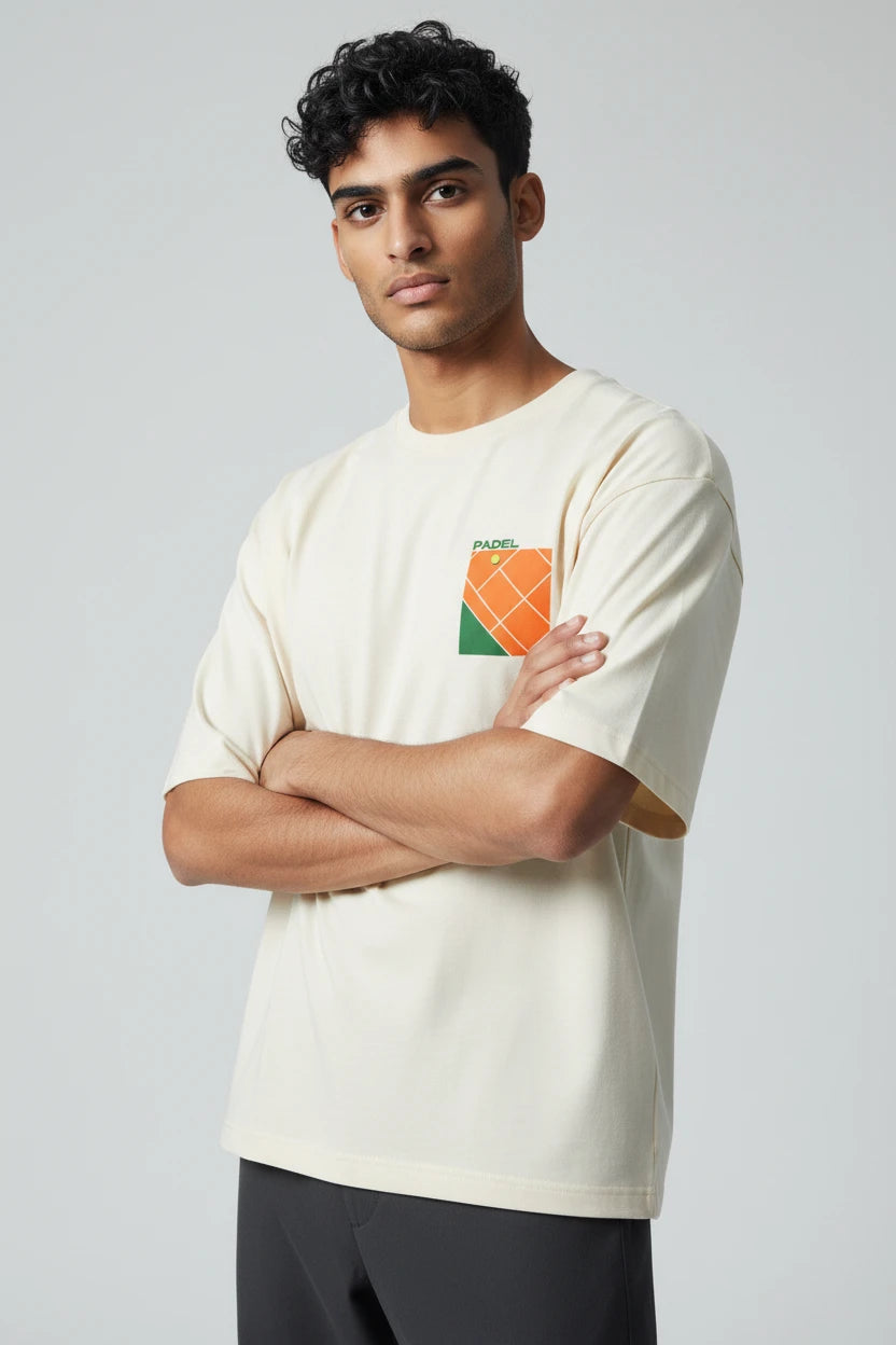 T-shirt homme Padel Court imprimé graphique