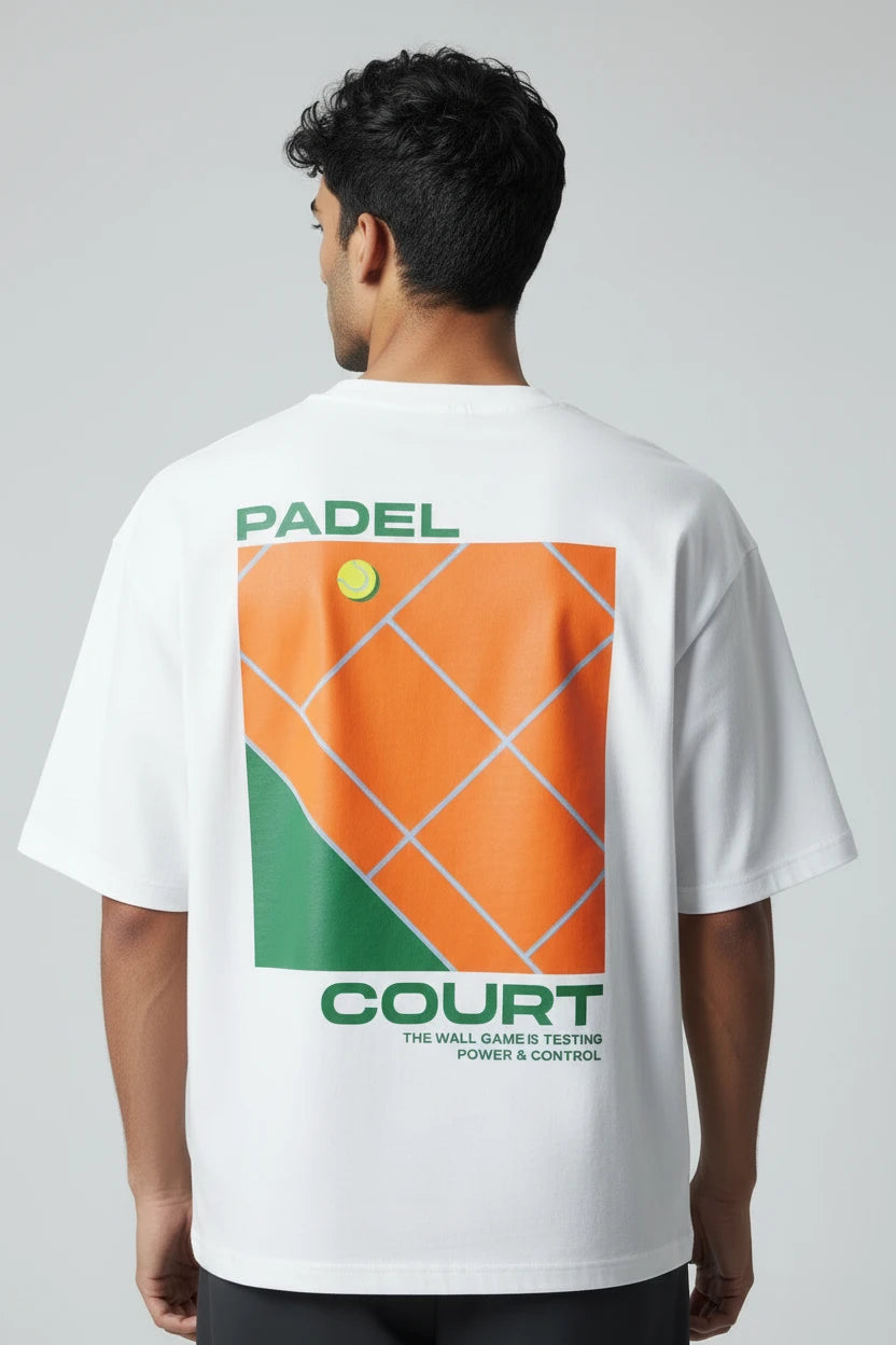 T-shirt homme Padel Court imprimé graphique