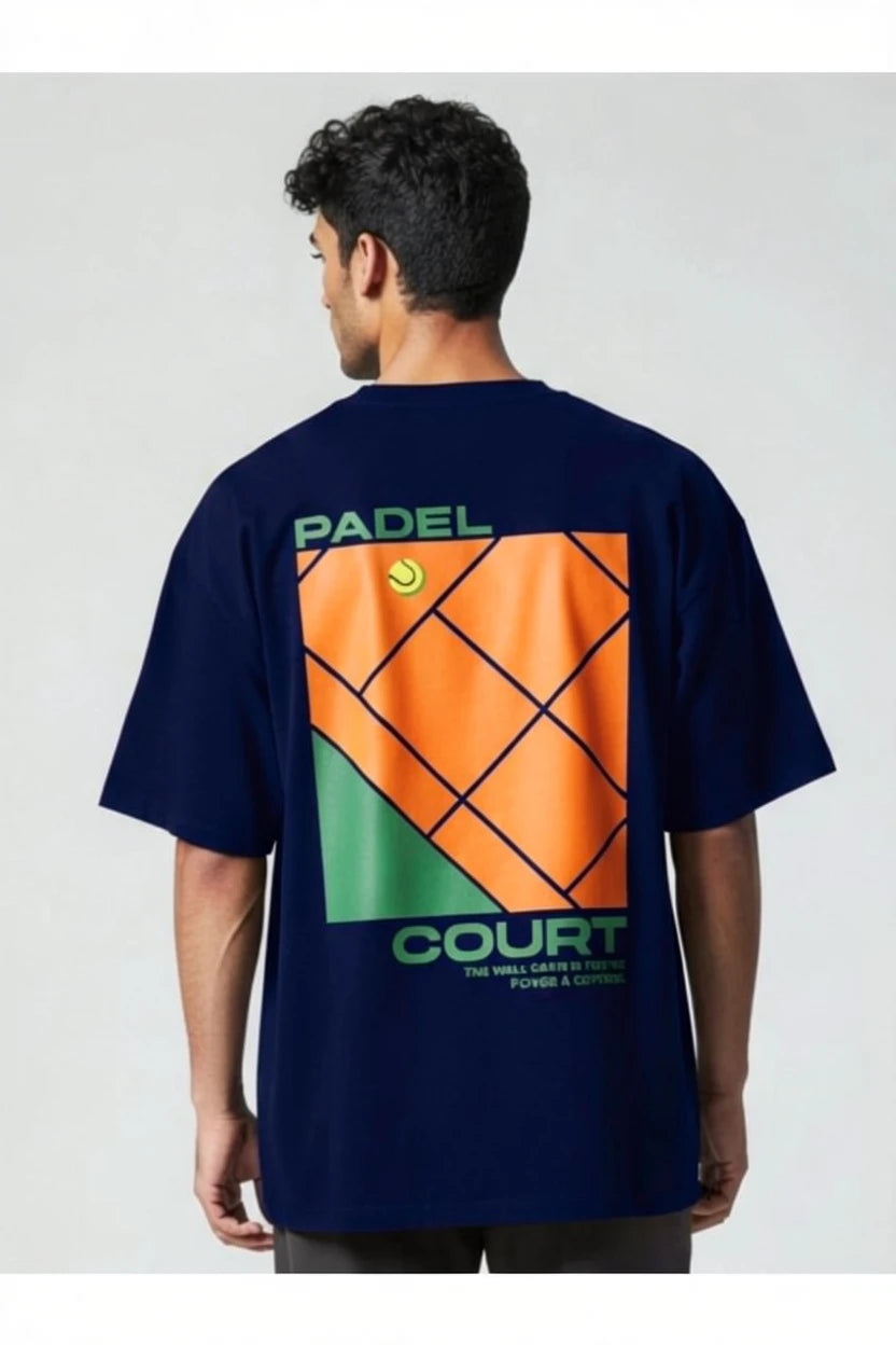 T-shirt homme Padel Court imprimé graphique