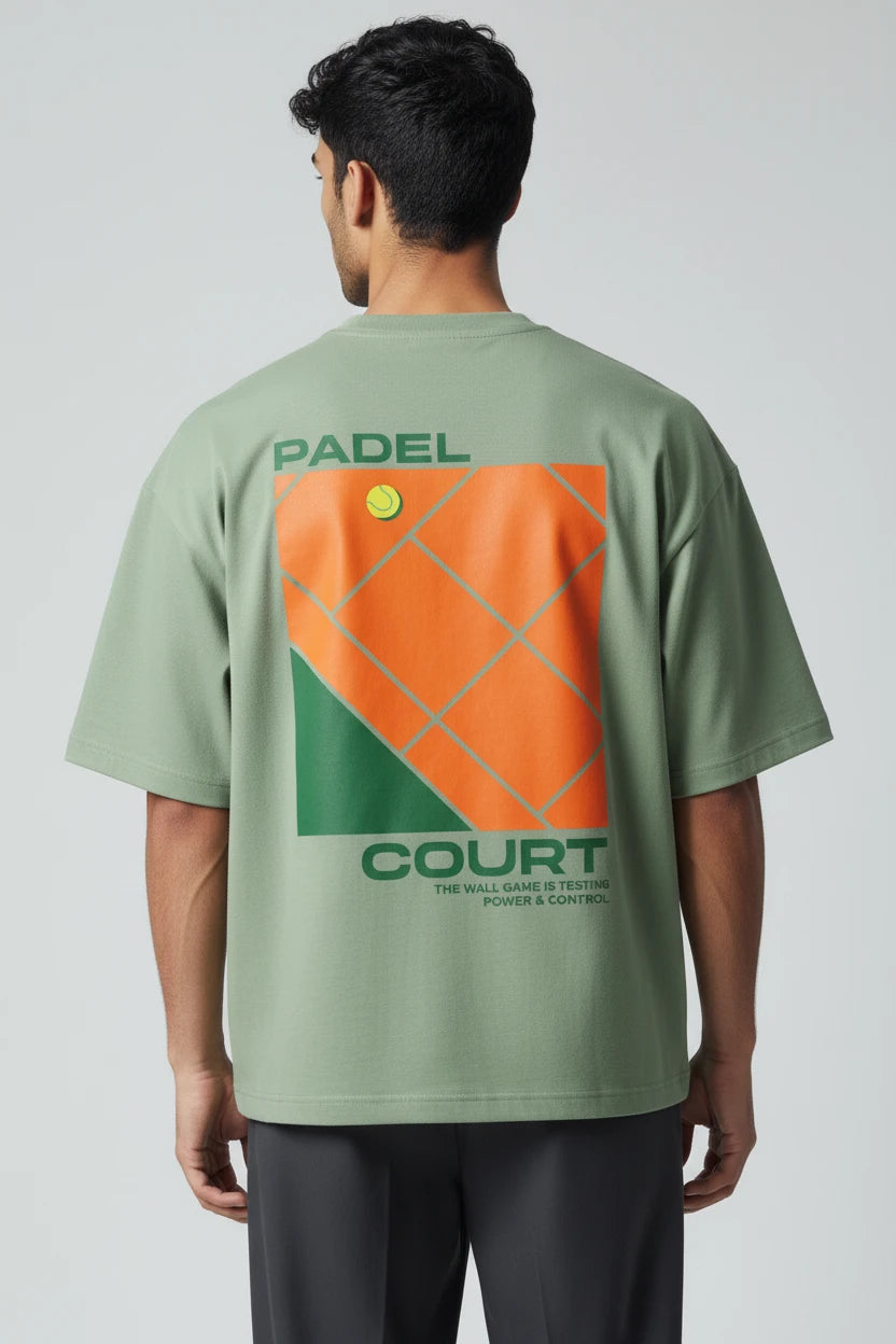 T-shirt homme Padel Court imprimé graphique