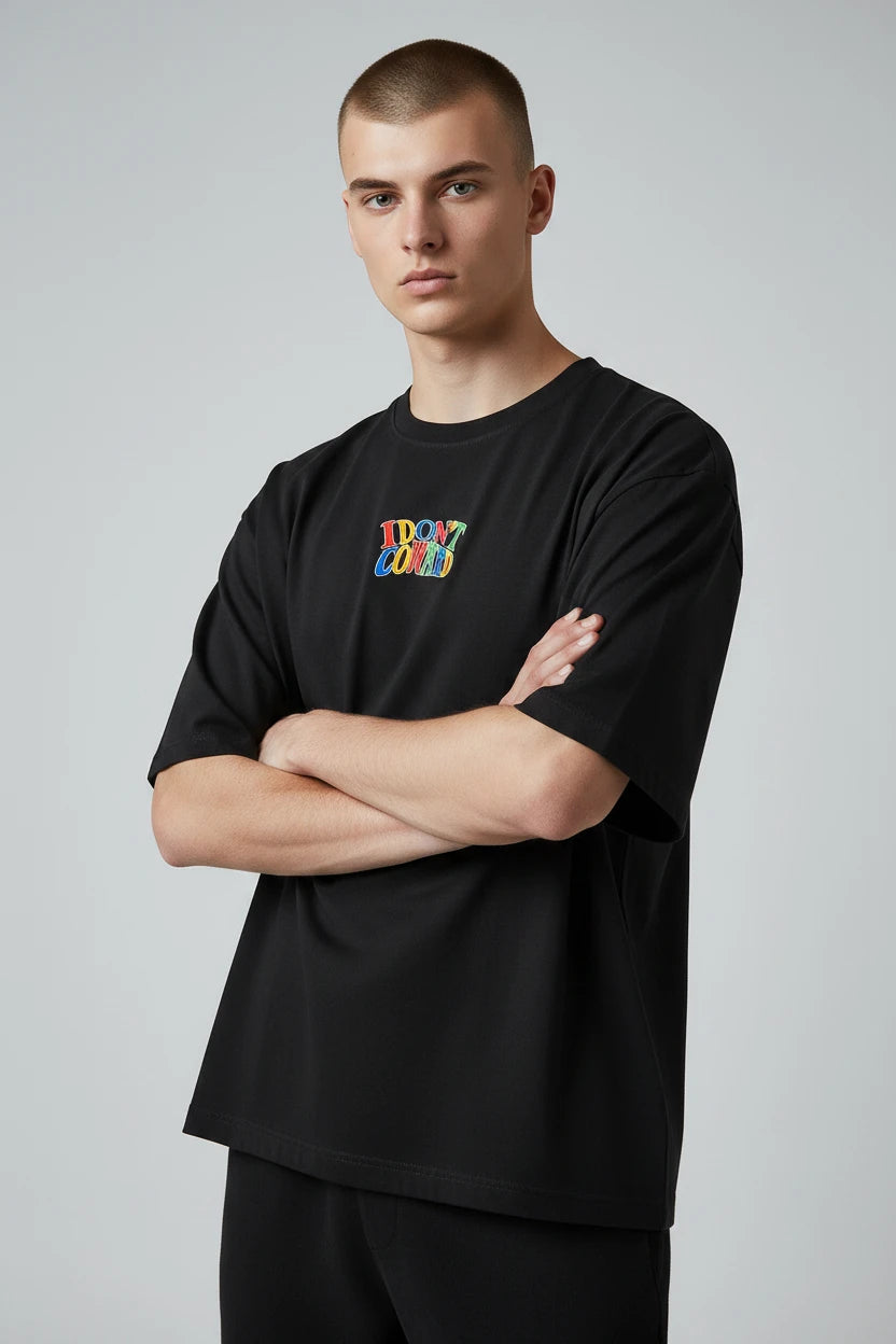 T-shirt homme Don’t Coward cartoon streetwear
