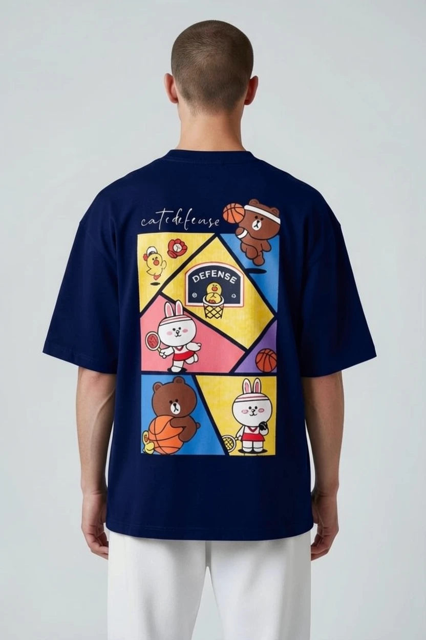 T-shirt homme Sport Cartoon imprimé basket