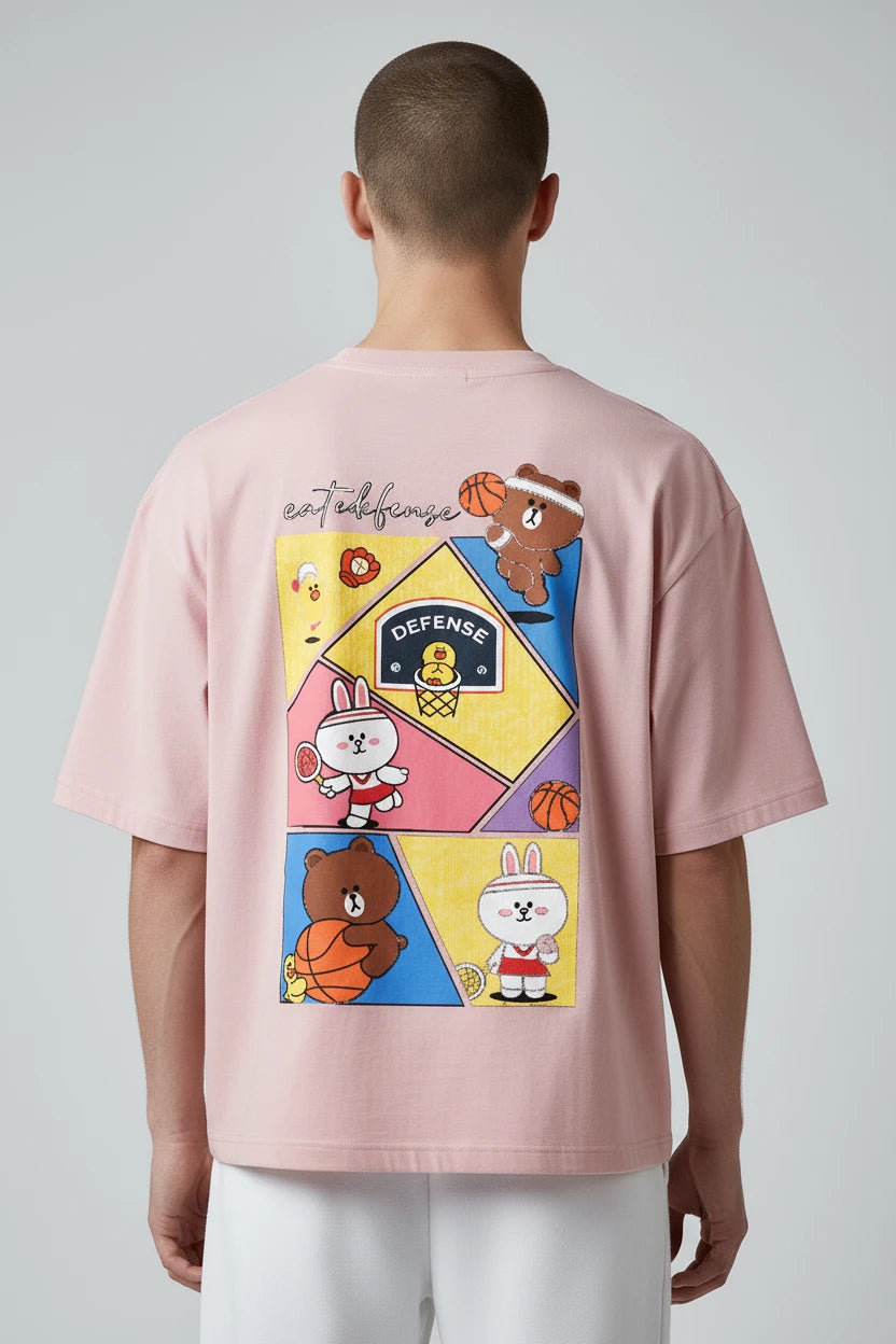 T-shirt homme Sport Cartoon imprimé basket