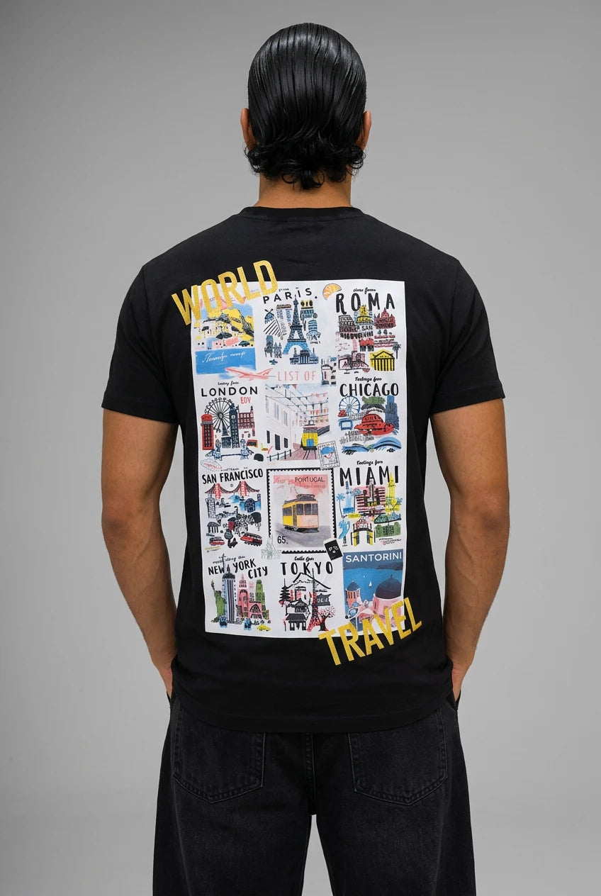 T-shirt homme World Travel