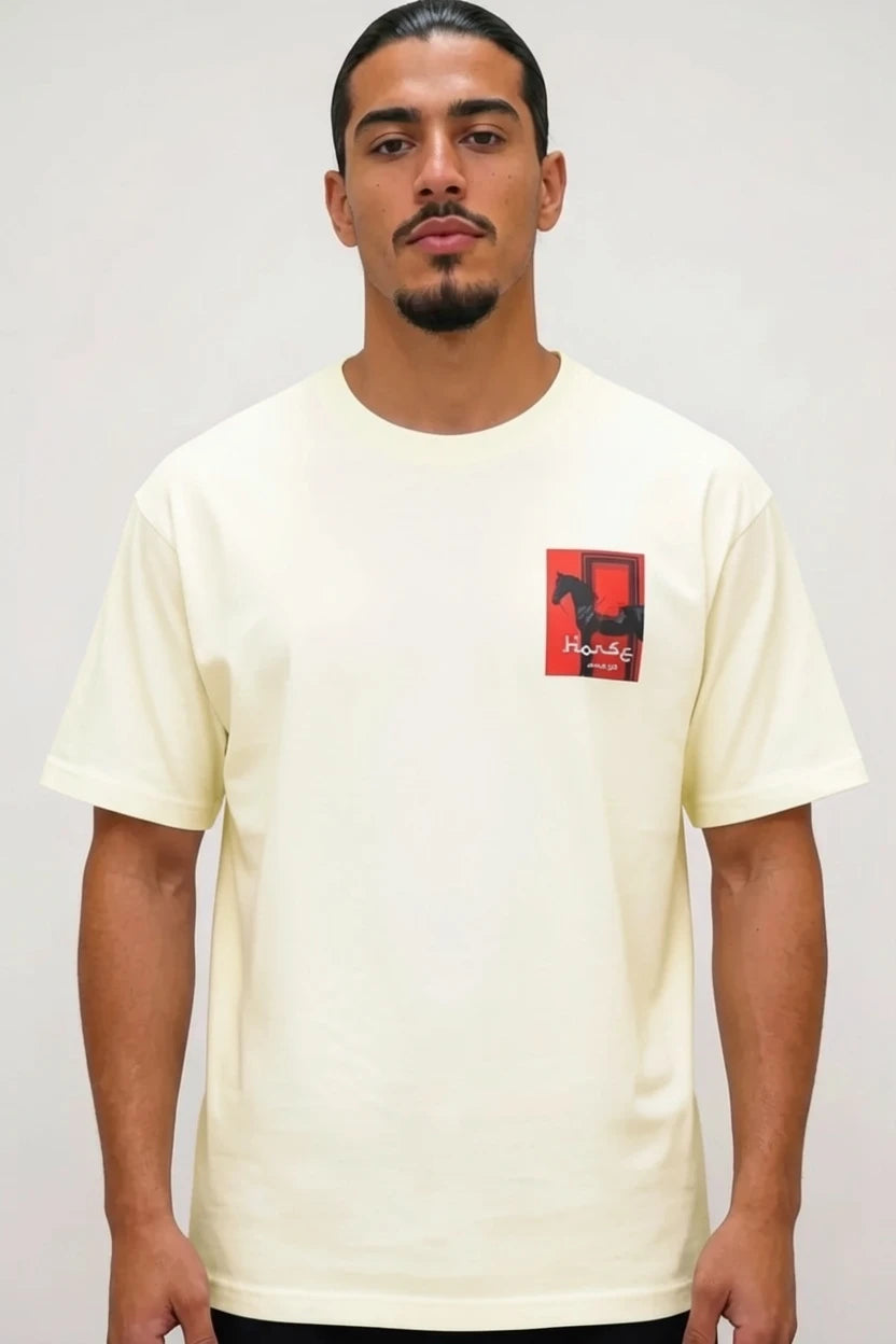 T-shirt cheval "Horse" rouge