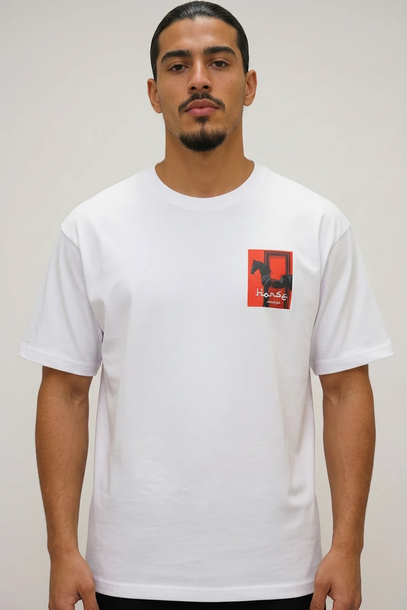 T-shirt cheval "Horse" rouge
