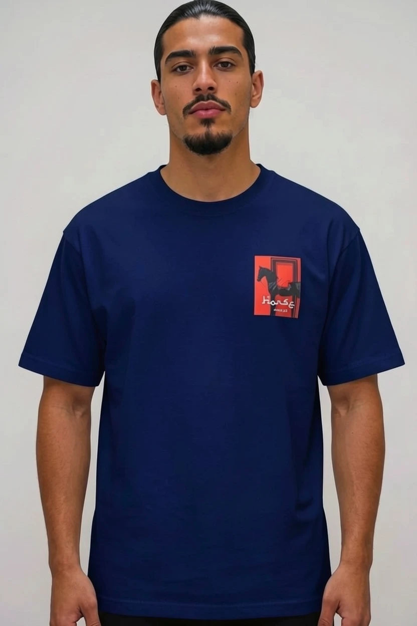 T-shirt cheval "Horse" rouge