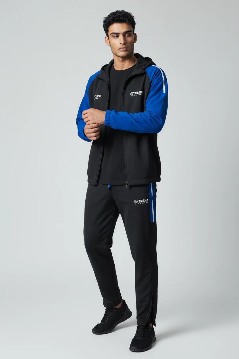 Ensemble survêtements Yamaha Premium Line – Noir & Blue Sleeves